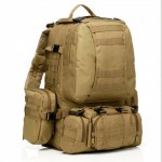 Рюкзак со съемными подсумками 50L Molle Assault Tactical Light Version 55x35x25cm, койот (051T)